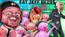 EAT Jeffrey Bezos' Money!  (How to Become Rich) FGTeeV Weird Game