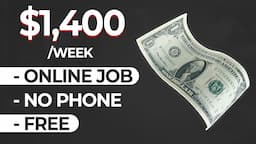 Make $1,400 TODAY For Free | NO EXPERIENCE NEEDED|(MAKE Money Online)