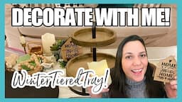 DECORATE WITH ME! TIERED TRAY DECOR USING THRIFT & VINTAGE FINDS!