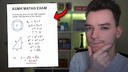 [ASMR] Solving Maths Exam Problems