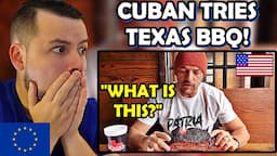 European Reacts to Cubans Try Texas BBQ for FIRST TIME! - @YoelAndMari