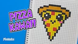 COMO DIBUJAR UNA PIZZA KAWAII PIXEL ART - PIXELADOS