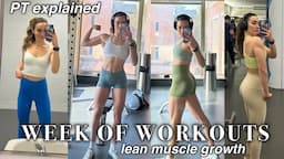 Personal Trainer's WEEK OF WORKOUTS to Gain Muscle & Staying Lean (4 Day Split)