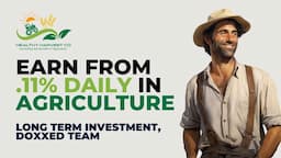 EARN FROM  .11 to .13% DAILY IN AGRICULTURE | LONG-TERM PROJECT (DON'T MISS THE AMA TODAY!)