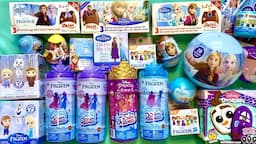 ASMR Disney Frozen huge Toys Collection l Disney Doorables Frozen Snow Color Reveal dolls