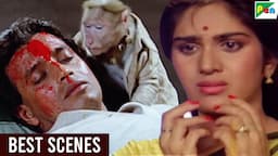 मदारी Mithun Chakraborty और Meenakshi Seshadri की सुपरहिट मूवी "परिवार" - Parivaar Best Scenes