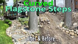 How to install CURVED Flagstone Steps (Step-by-Step)