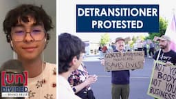 Small town protests young detransitioner, tries to keep him from speaking