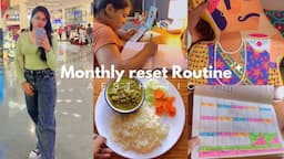 Monthly reset routine ✨| Living alone in Bangalore 🍃 monthly budget | vision board 🌷