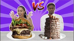 BREAKFAST VS DINNER FOOD CHALLENGE