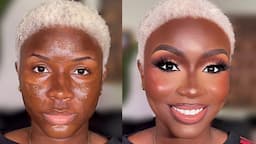 MAKEUP TRANSFORMATION FT MY MELANIN CLIENT // A Must Watch