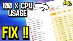 ➢Fix 100% CPU usage in windows 10 | High CPU usage problem fix | stuck on 100% CPU usage