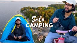 SOLO OVERNIGHT CAMPING ON AN ISLAND | HELSINKI