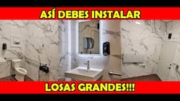 CÓMO REMODELAR UN BAÑO con losa grande!!!🔲👈