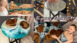 Epoxy resin table for beginners. Top 4 table ideas Resin Art.