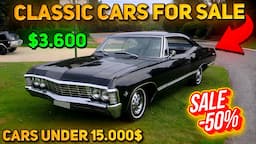 20 Magnificent Classic Cars Under $15,000 Available on Craigslist Marketplace! Perfect Cars!