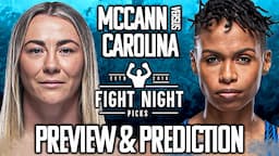 UFC Fight Night: Molly McCann vs. Luana Carolina Preview & Prediction