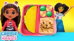 🐱 Disney Encanto Helps Gabby Dollhouse Pack a Cat Lunch for School 🧃