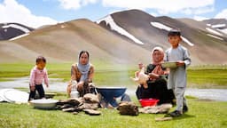 Shepherd Mother Cooking Shepherd Food in the Nurture |  Village life in Afghanistan