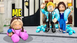 I Became A FAKE BABY To Rob TRILLIONAIRES! (Roblox)