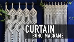 Tutorial Macrame Boho Curtain