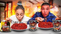 Cali VS Big Brother Spicy Noodle Challenge!!