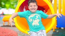 BEST PLAYGROUND PARK EVER! Caleb Plays at The Fun Outdoor Playground for Kids!