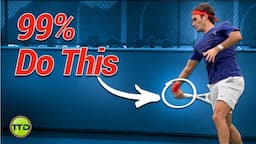 Why 99% of Tennis Pros swing this way...(Drill included)