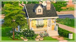 YELLOW MICRO COTTAGE 🌻 | The Sims 4 Speedbuild | No CC