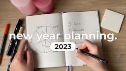 How To Set Goals for 2023 and ACHIEVE them | Plan with me for the new year | 2023 PLANNING