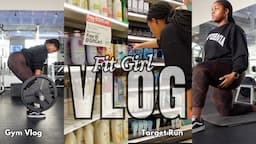 FIT GIRL VLOG| COME GYM WITH ME + MUCH NEEDED TARGET RUN