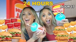 EATING FOR 24 HOURS STRAIGHT! Food we’ve never tried before!