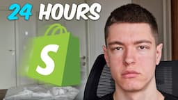 I Tried Shopify Dropshipping For 24H (Realistic Results)