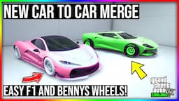 CAR TO CAR MERGE! Get F1 WHEELS on ANY CAR in GTA 5 Online.. (VERY EASY)