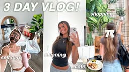 72 hours in my life living alone VLOG | cleaning, organizing, self care, shopping, cafe