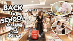 BACK TO SCHOOL SHOPPING AND HAUL 2024 (Grade 2 & 6) Part 1 | AustriaFamilyVlogs