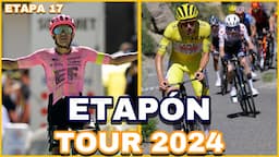 ETAPA 17 ➤ TOUR DE FRANCIA 2024 🇫🇷 Etapón Espectacular