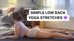 Simple Low Back Yoga Stretches | Yoga with Suzie