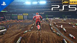 (PS5) Monster Energy Supercross GAMEPLAY | Ultra High Realistic Graphics [4K HDR]