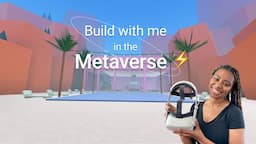 Build With Me in the Metaverse | No commentary Aesthetic Hotel Build in Horizon Worlds