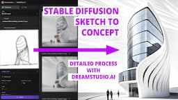 AI architectural concepts from sketch less than 15 mins!!! With Stable Diffusion and dreamstudio.ai