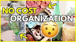 Get organized for $0 🤑🤑 25 TOTALLY FREE ORGANIZATION IDEAS