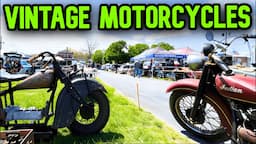 The Coolest Bikes In Oley, PA! Harley Davidson, Indian & More! 2024 AMCA