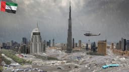 Dubai, UAE now! Emergency rescue! The historic flood is submerging cars and houses