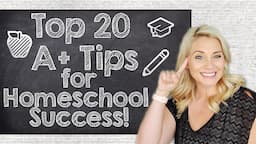 SECULAR HOMESCHOOLING FOR BEGINNERS | 20 A+ TIPS FOR HOMESCHOOL SUCCESS | Secular Homeschool