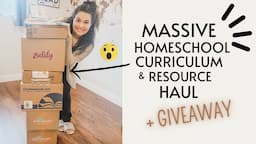 *MASSIVE* HOMESCHOOL CURRICULUM & RESOURCE HAUL Unboxing | Our 2023-2024 Curriculum Picks + GIVEAWAY