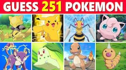 WHO'S THAT POKÉMON? ⚡Guess ALL 251 Pokémon (Gen 1 & Gen 2) ✅