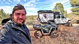 Riding ATV's to Petroglyphs while Truck Camping at @OffGridBackcountryAdventures