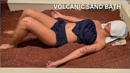 ASMR | Hot Japanese VOLCANIC SAND BATH with 4 Hand Massage!