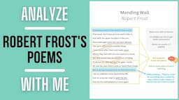 Analyze Robert Frost's Poems With Me | Mending Wall